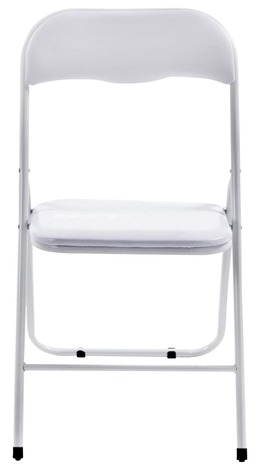 Set van 4 klapstoelen Felix wit/wit weiß/weiß