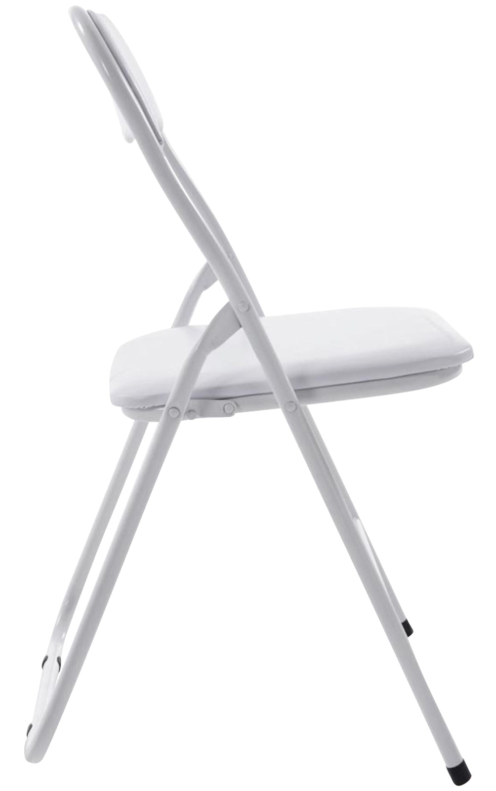 Set van 4 klapstoelen Felix wit/wit weiß/weiß
