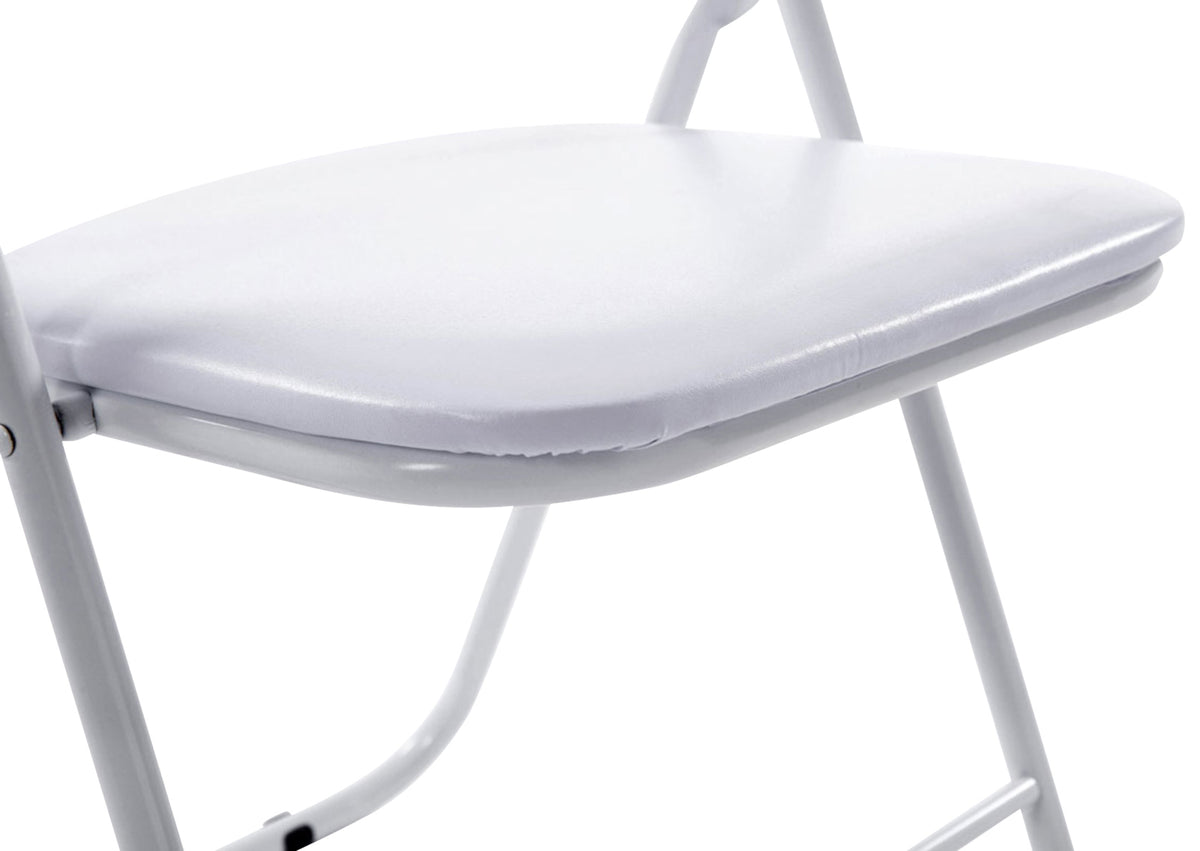 Set van 4 klapstoelen Felix wit/wit weiß/weiß