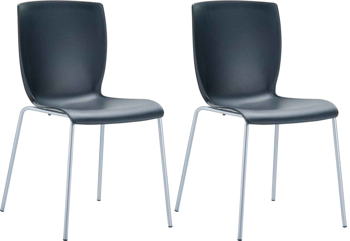 Set van 2 Mio Tuinstoelen zwart schwarz