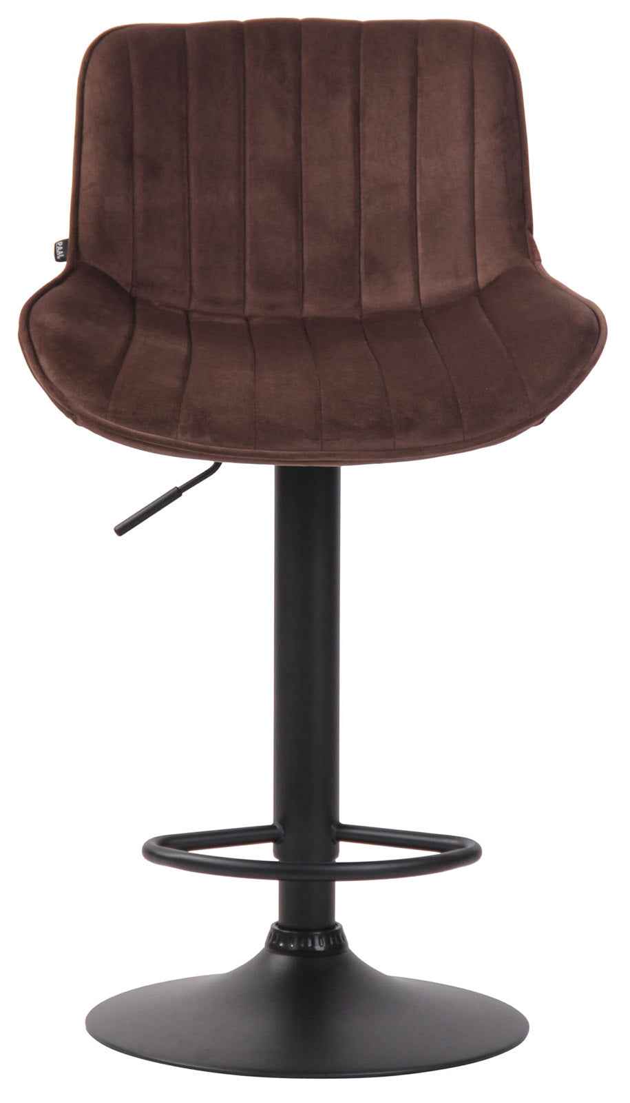 Set van 2 Barkrukken Lentini Fluweel bruin,zwart braun