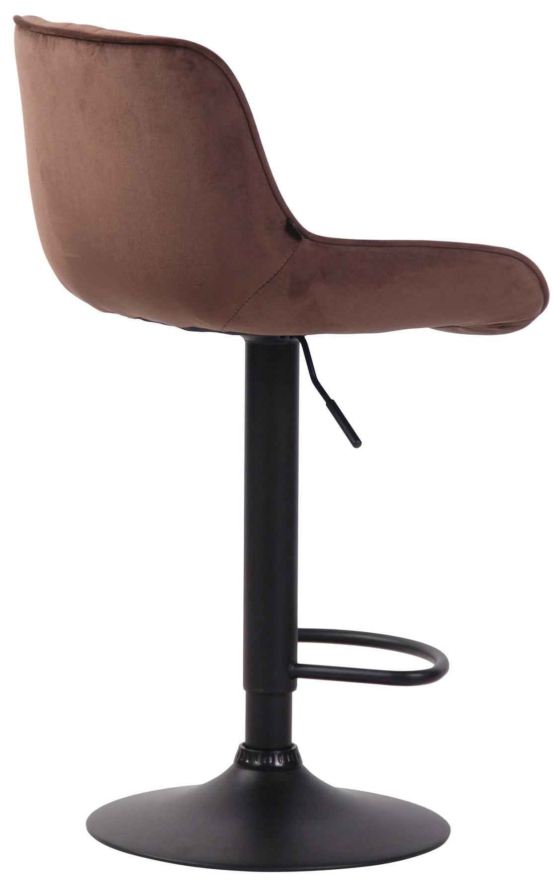 Set van 2 Barkrukken Lentini Fluweel bruin,zwart braun