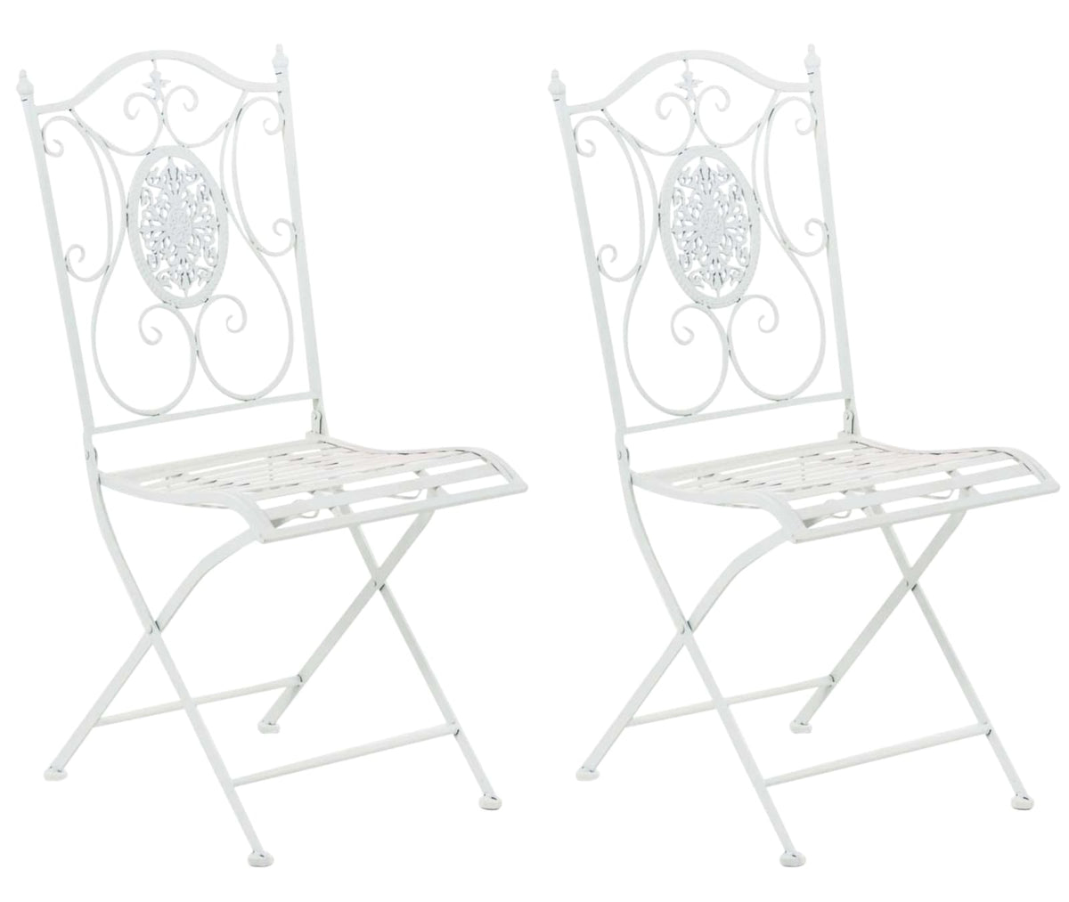 Set van 2 tuinstoelen Sibell wit weiß