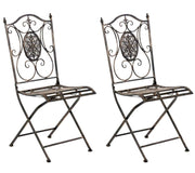 Set van 2 tuinstoelen Sibell bronzen bronze