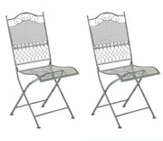 Set van 2 tuinstoelen Kiran antiek/groen antik-grün