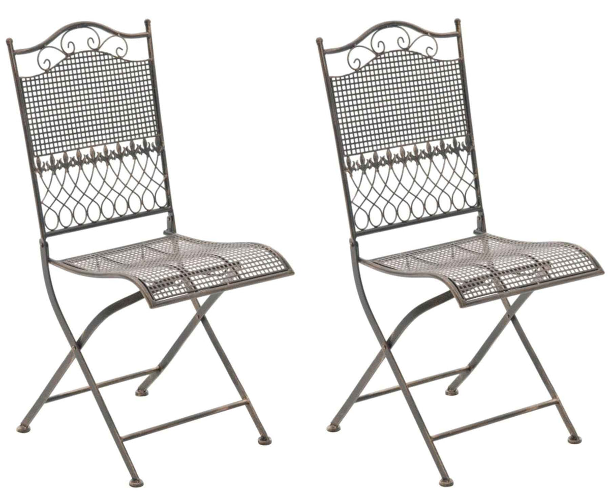 Set van 2 tuinstoelen Kiran bronzen bronze