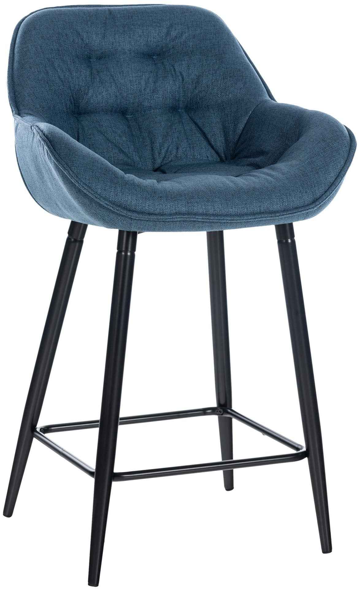 Barkruk Gibson blauw,Stof blau