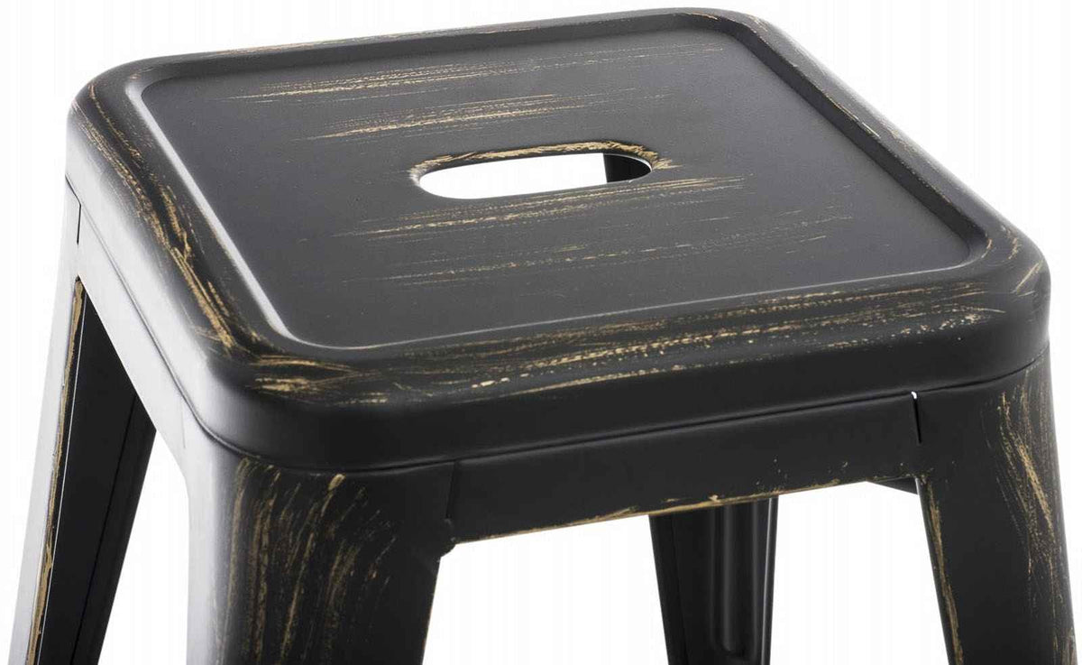 Set van 4 Armin krukken zwart/goud schwarz-gold