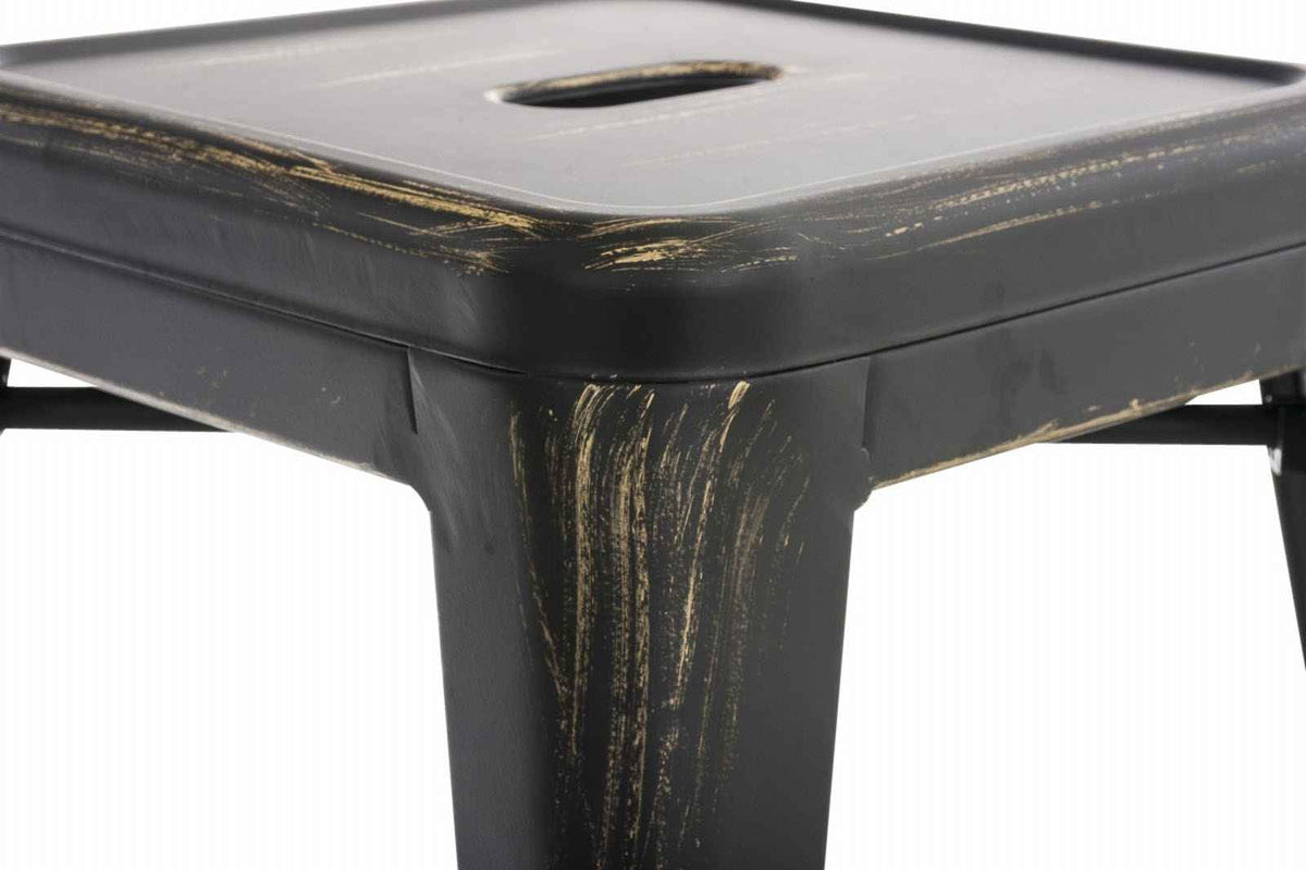 Set van 4 Armin krukken zwart/goud schwarz-gold