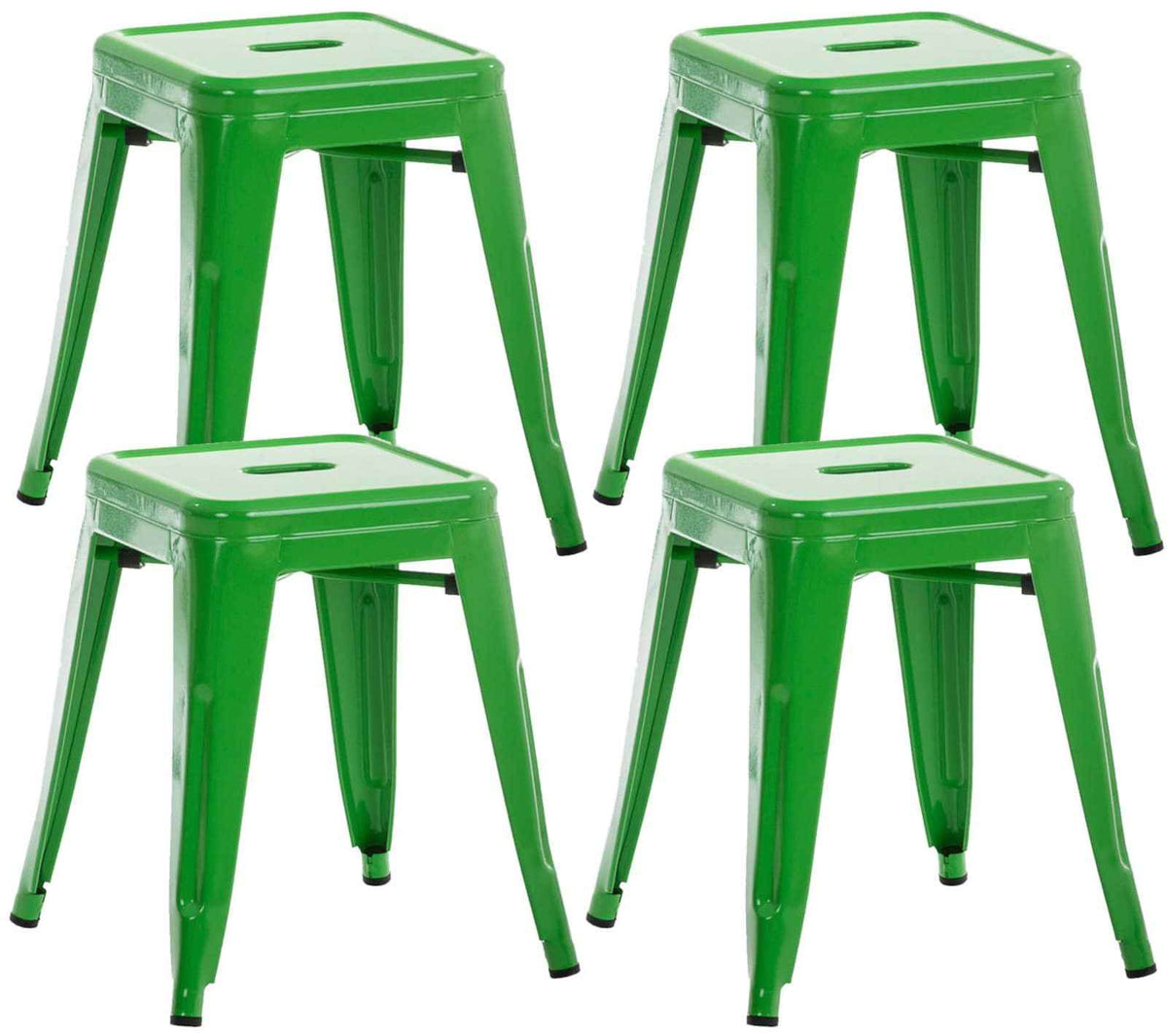 Set van 4 Armin krukken groen grün