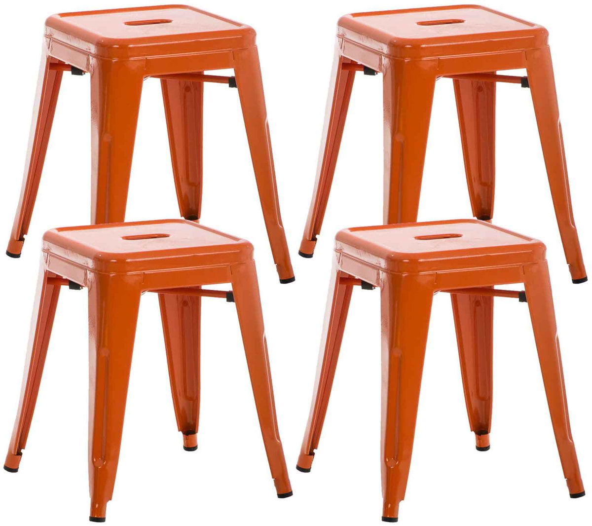 Set van 4 Armin krukken oranje orange
