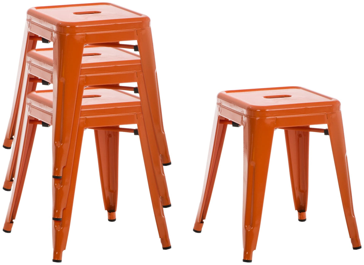 Set van 4 Armin krukken oranje orange