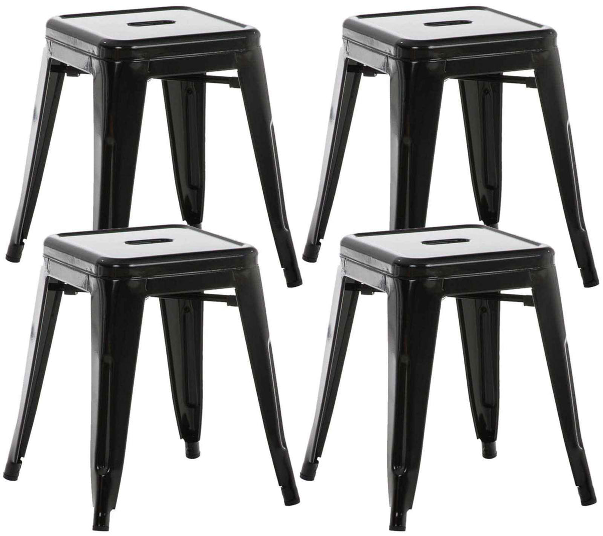 Set van 4 Armin krukken zwart schwarz