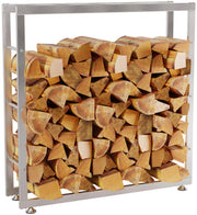 Houtopslag Keri V2 RVS roestvrij staal,25x100x100 cm edelstahl