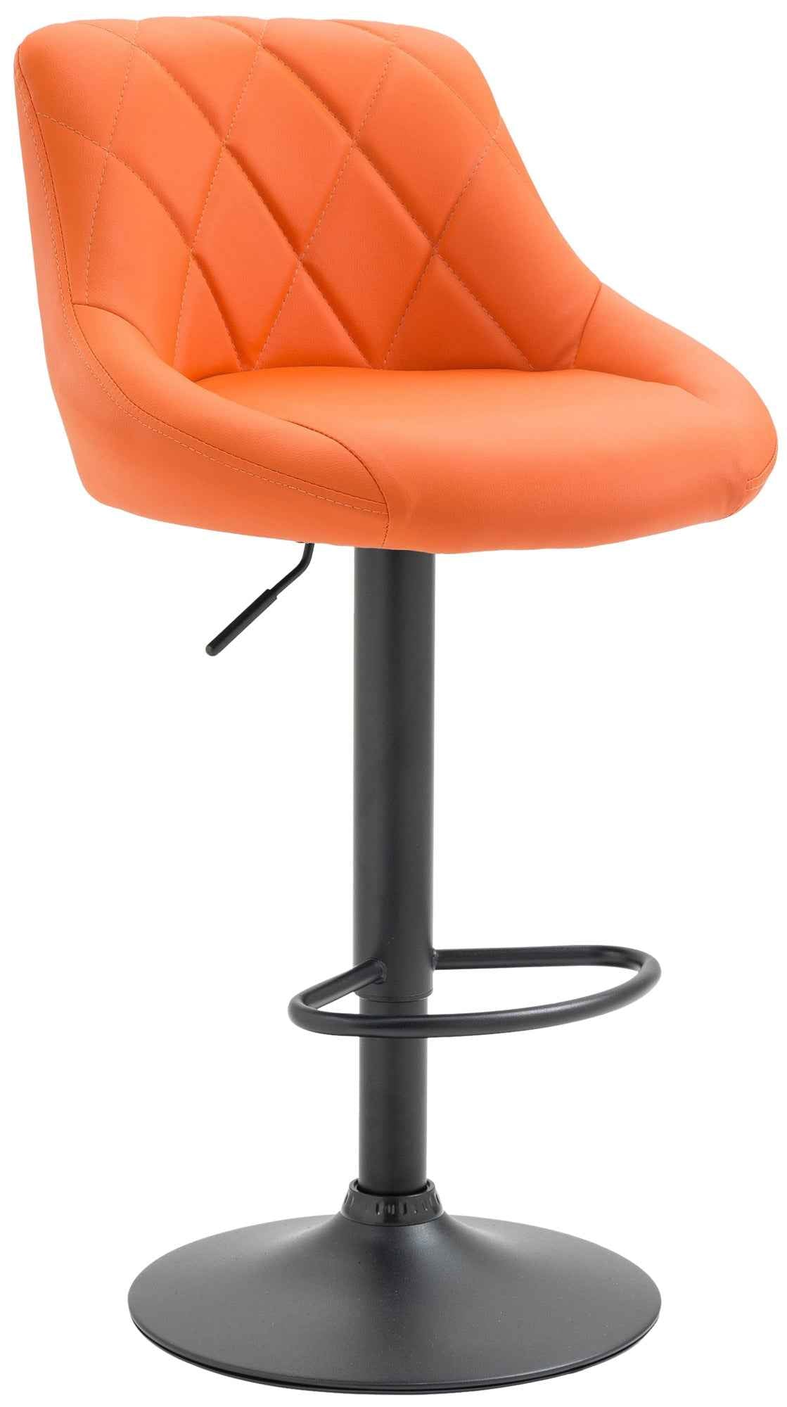 Barkruk Lazio Kunstleer oranje,zwart orange