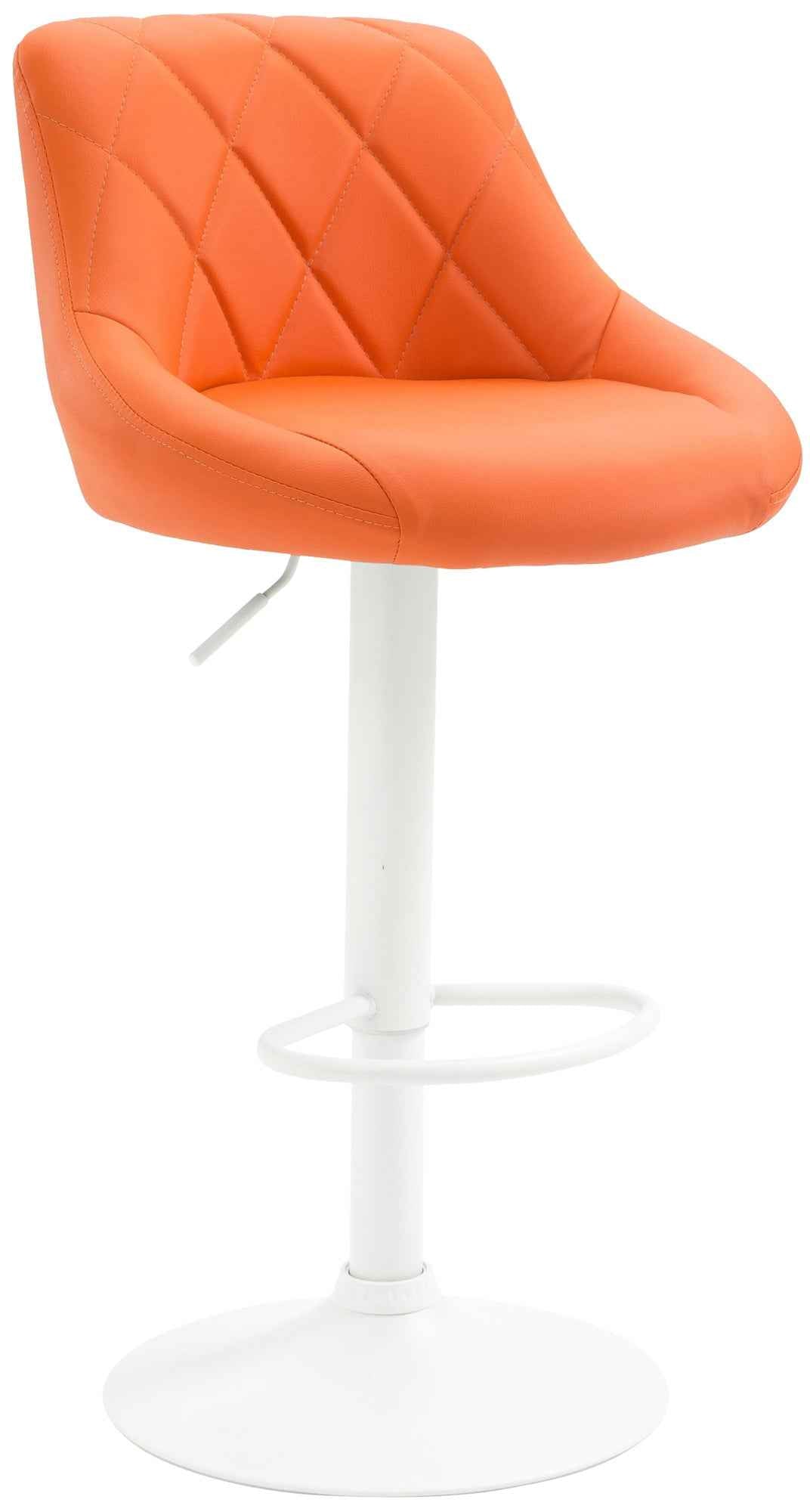 Barkruk Lazio Kunstleer oranje,wit orange