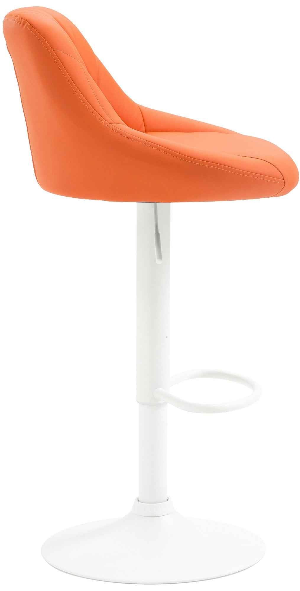 Barkruk Lazio Kunstleer oranje,wit orange
