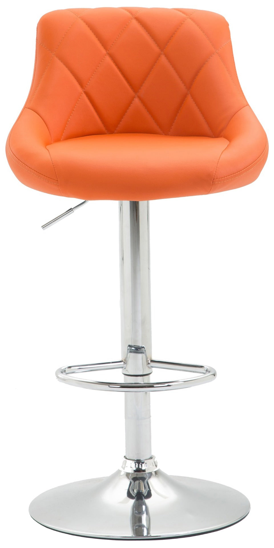 Barkruk Lazio Kunstleer oranje,chroom orange