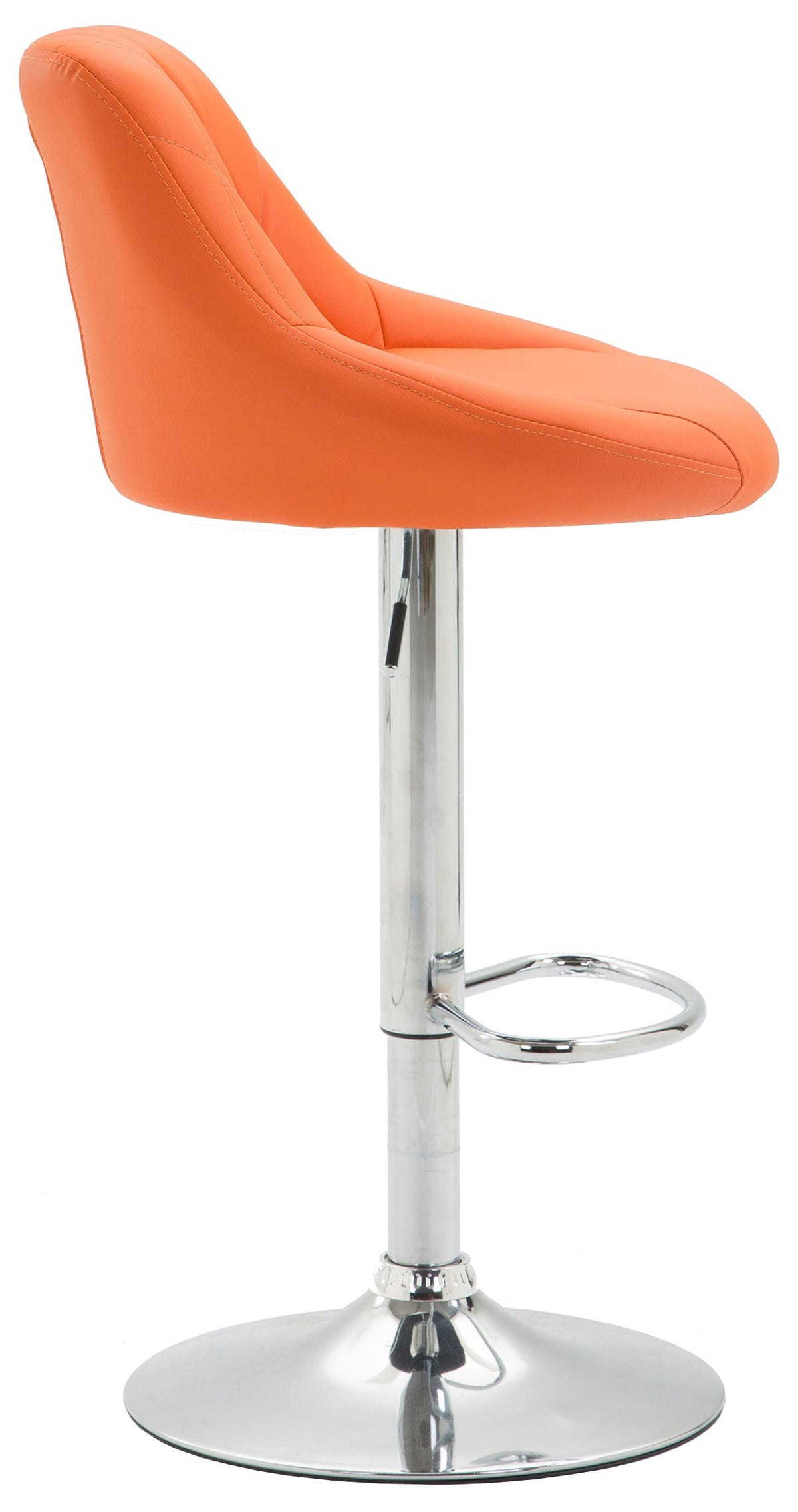 Barkruk Lazio Kunstleer oranje,chroom orange