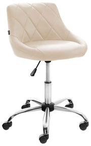 Werkkruk Lazio creme,Kunstleer creme