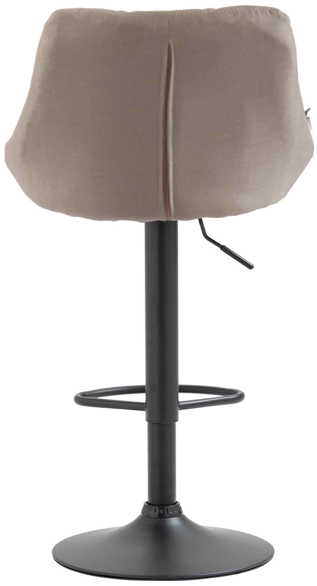 Barkruk Lazio Stof creme,zwart creme