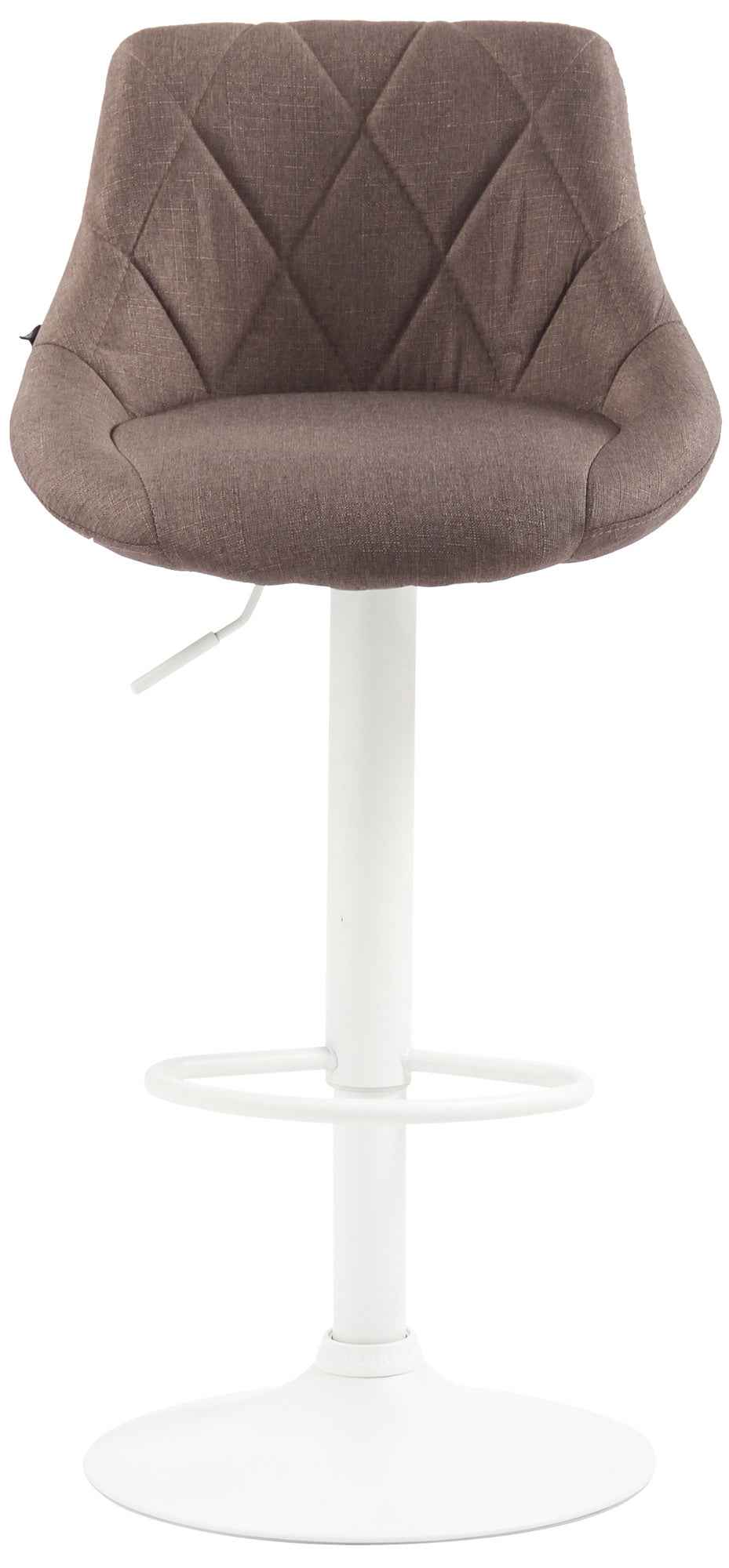 Barkruk Lazio Stof taupe,wit taupe