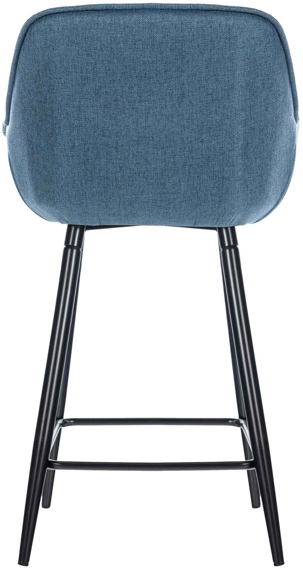 Barkruk Gibson blauw,Stof blau