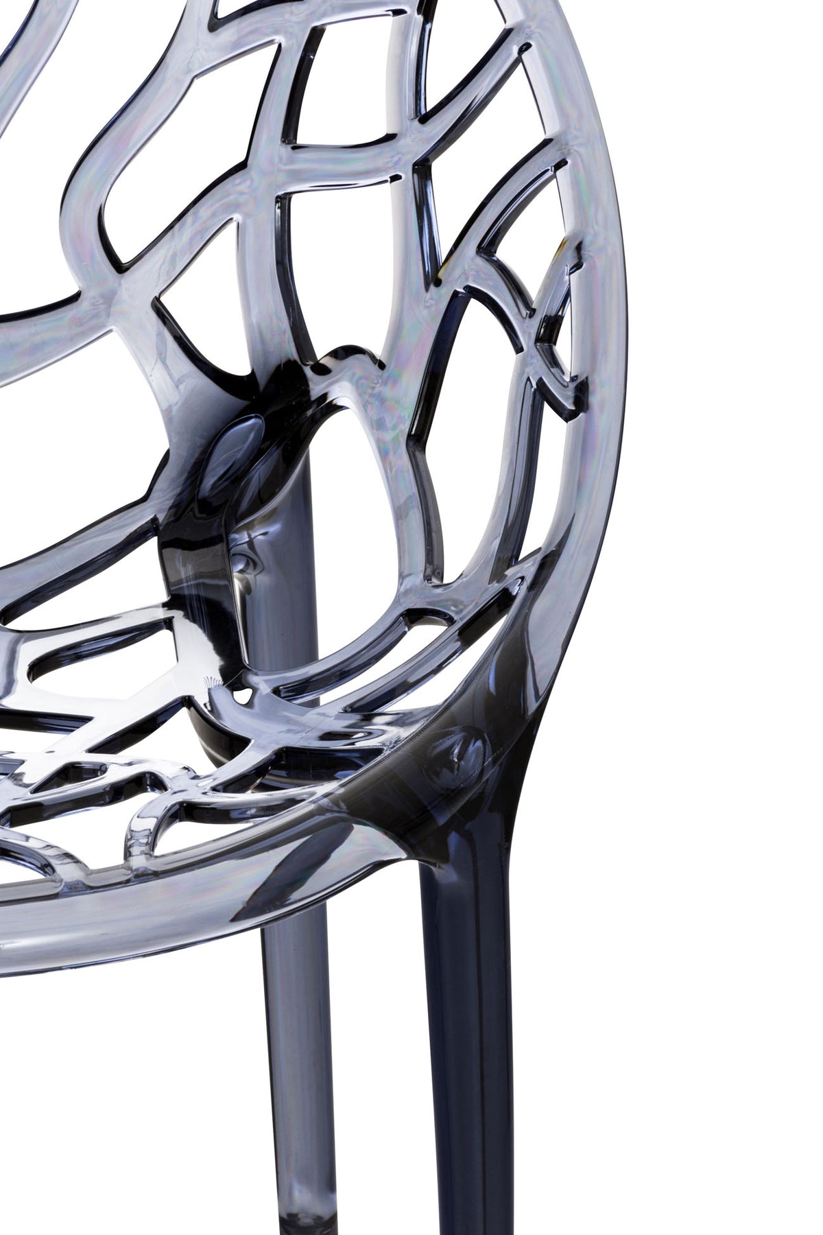 2er SET stapelstoel CRYSTAL grijs grau