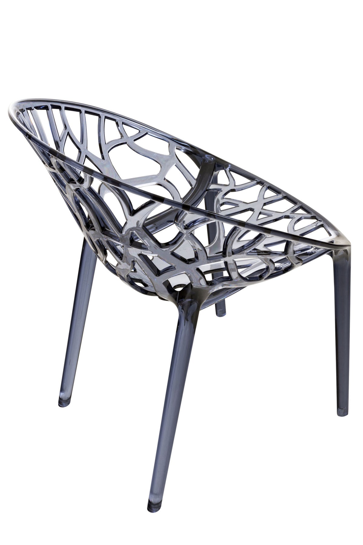 2er SET stapelstoel CRYSTAL grijs grau