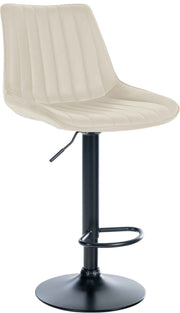 Barkruk Toni kunstleer creme,zwart creme