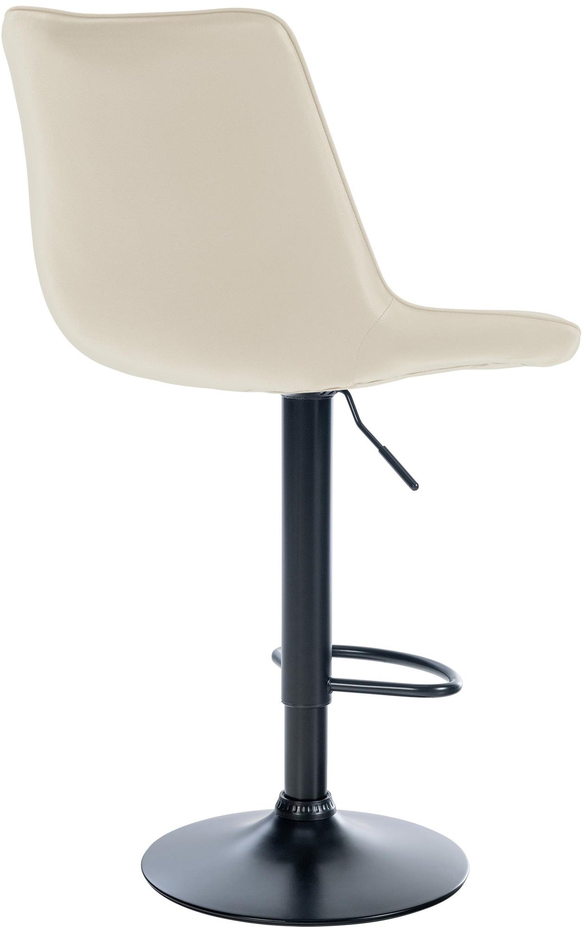 Barkruk Toni kunstleer creme,zwart creme