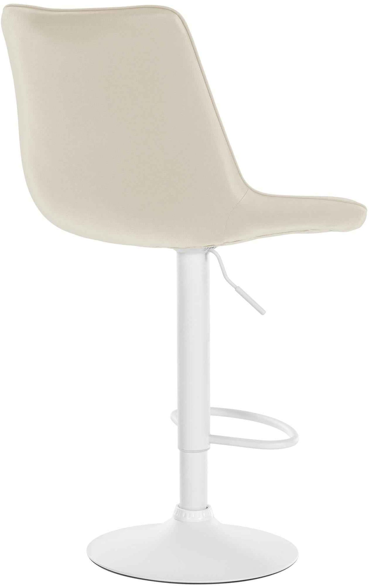 Barkruk Toni kunstleer creme,wit creme