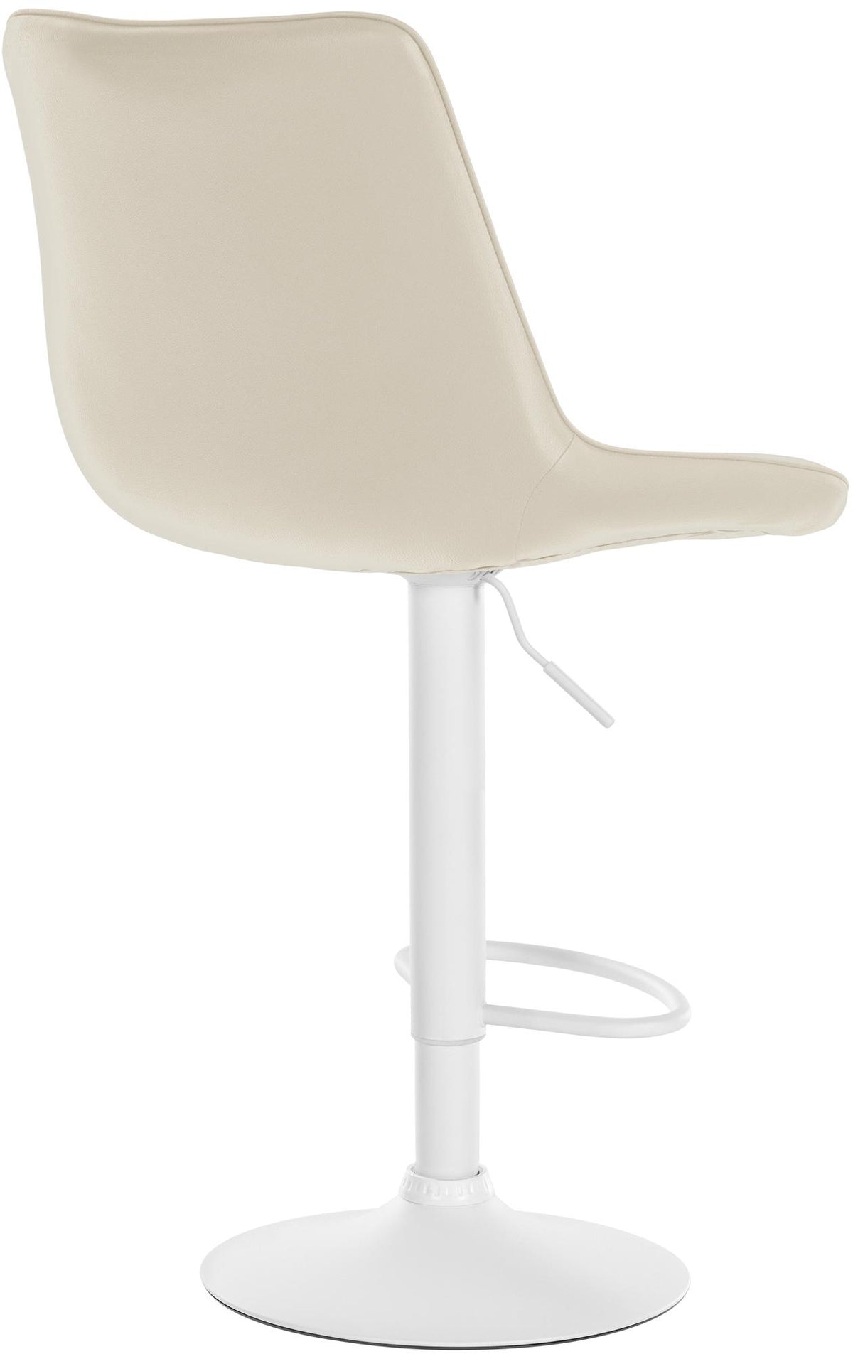 Barkruk Toni kunstleer creme,wit creme