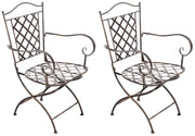Set van 2 tuinstoelen Adara bronzen bronze