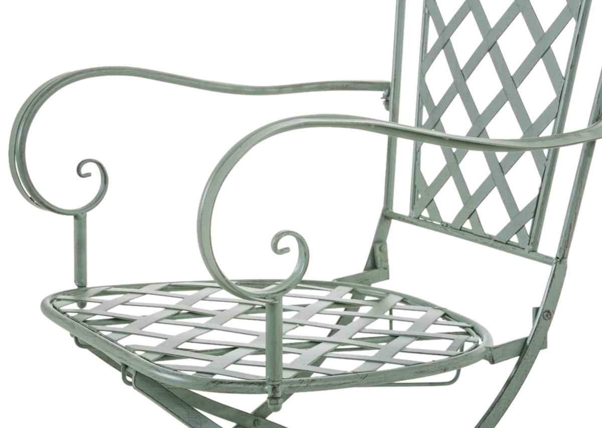Set van 2 tuinstoelen Adara antiek/groen antik-grün