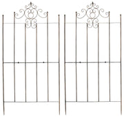 Set van 2 Trellis Paula 170 x 86 cm bronzen bronze