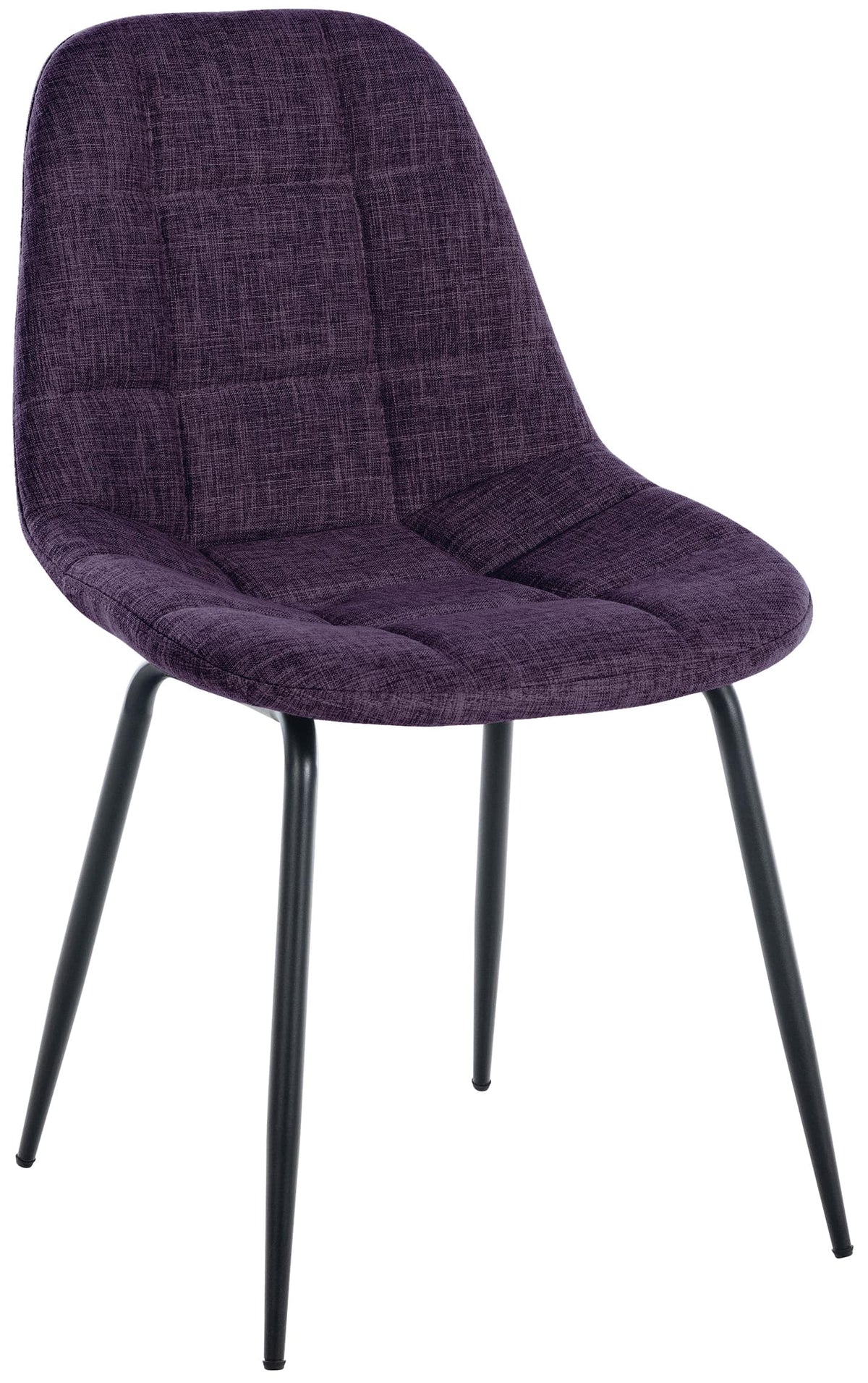 Eetkamerstoel Tom purper,Stof lila