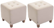 Set van 2 hockers Pharao creme creme