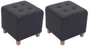 Set van 2 hockers Pharao donkergrijs dunkelgrau