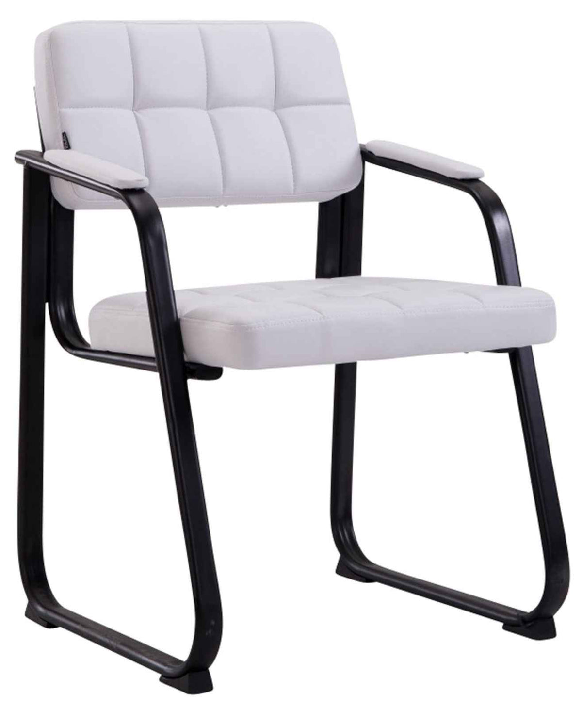 Set van 2 eetkamerstoelen Canada B Kunstleer wit weiß