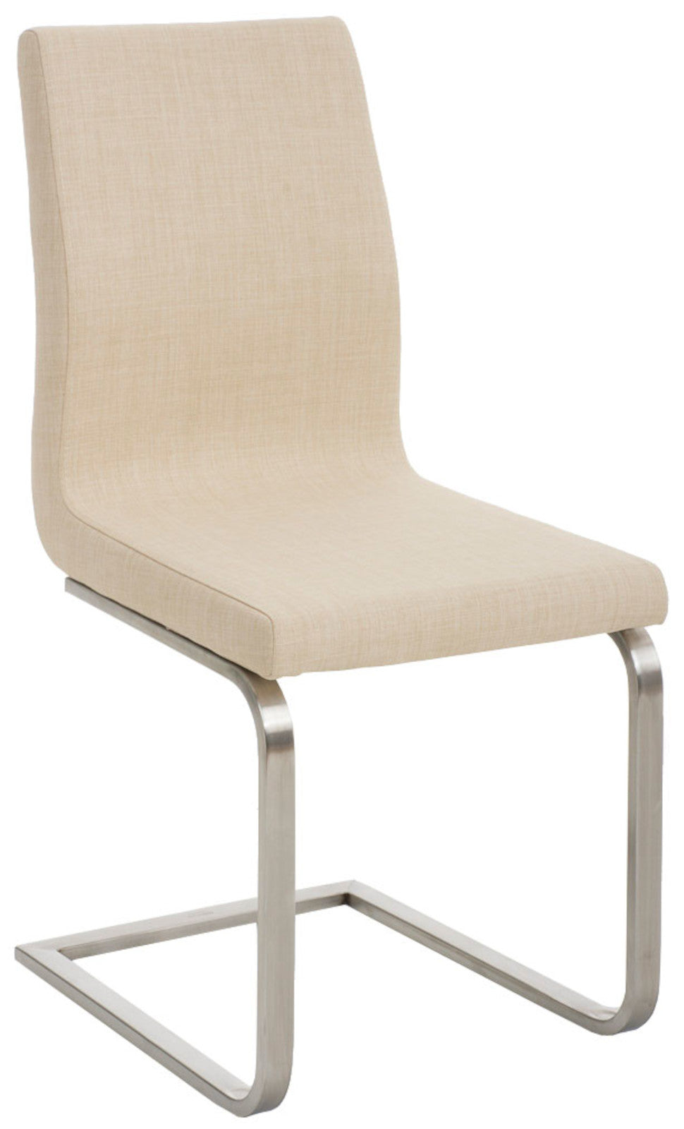 2er Set Esszimmerstühle Belfort Stoff creme