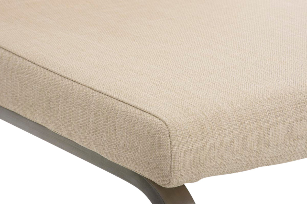 2er Set Esszimmerstühle Belfort Stoff creme