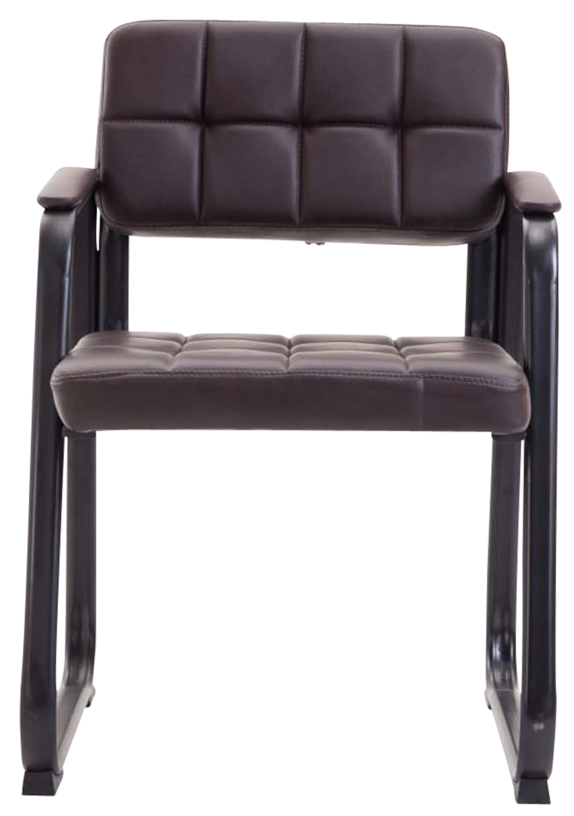 Set van 2 eetkamerstoelen Canada B Kunstleer bruin braun