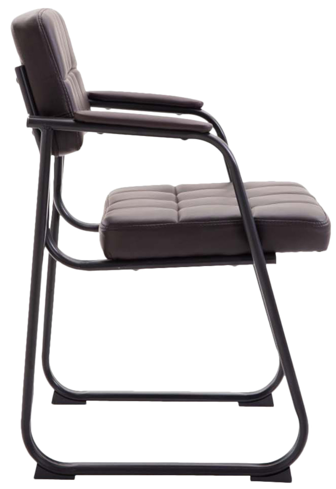 Set van 2 eetkamerstoelen Canada B Kunstleer bruin braun