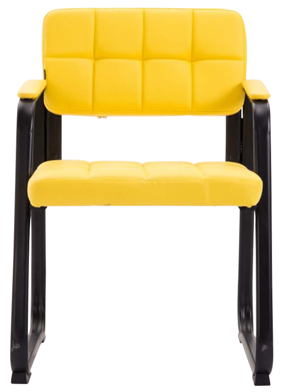 Set van 2 eetkamerstoelen Canada B Kunstleer geel gelb