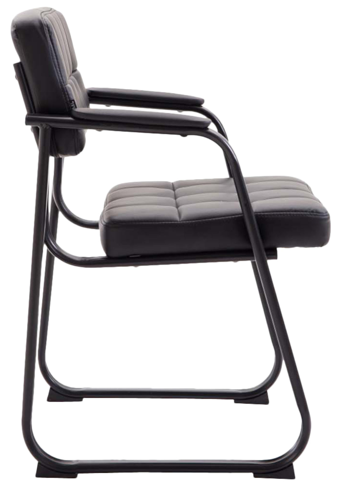 Set van 2 eetkamerstoelen Canada B Kunstleer zwart schwarz