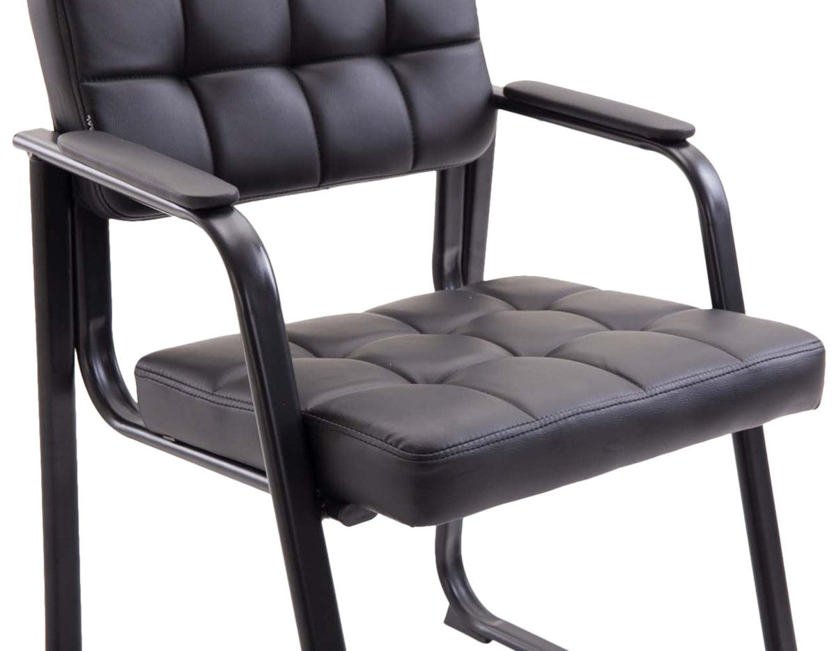 Set van 2 eetkamerstoelen Canada B Kunstleer zwart schwarz