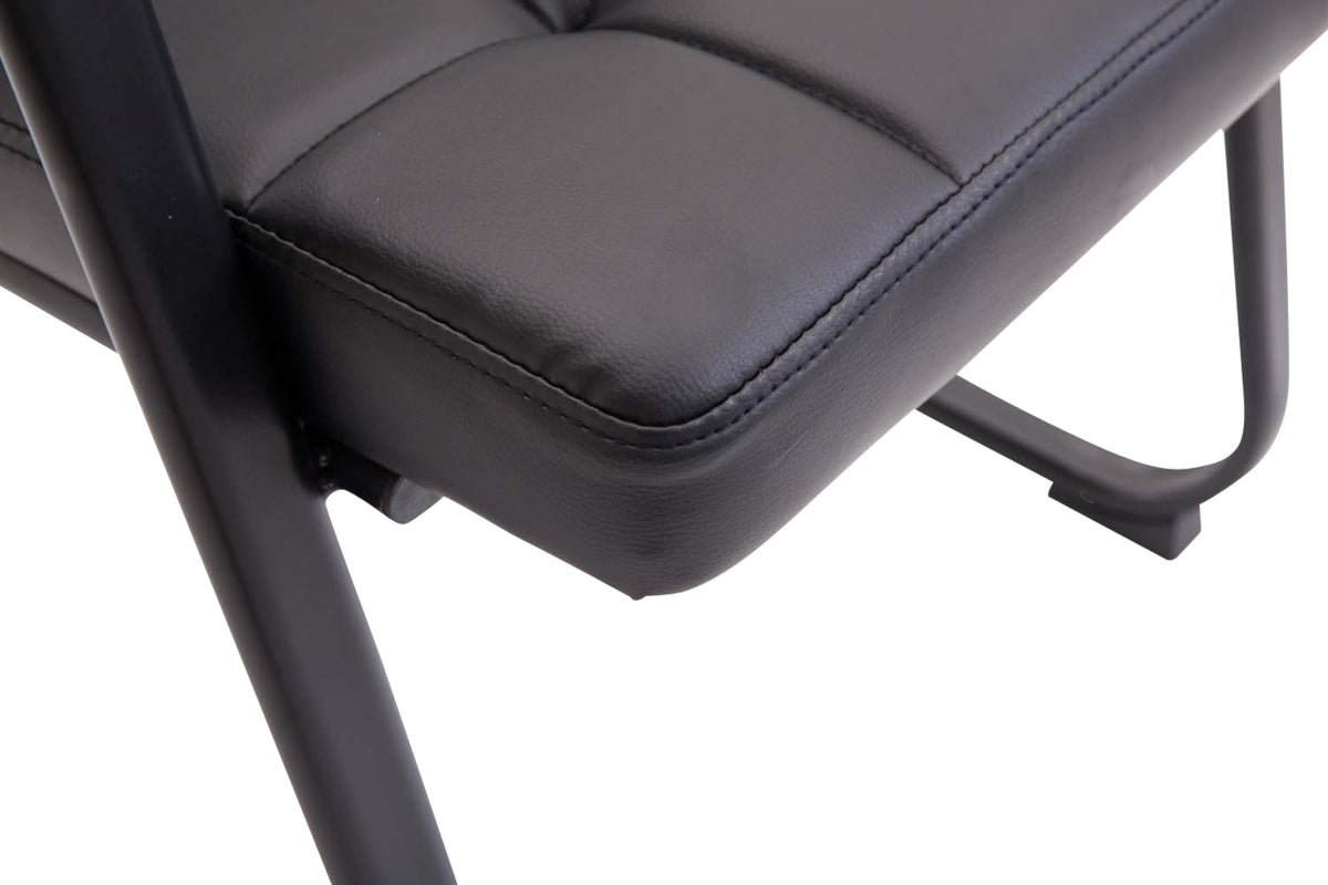 Set van 2 eetkamerstoelen Canada B Kunstleer zwart schwarz