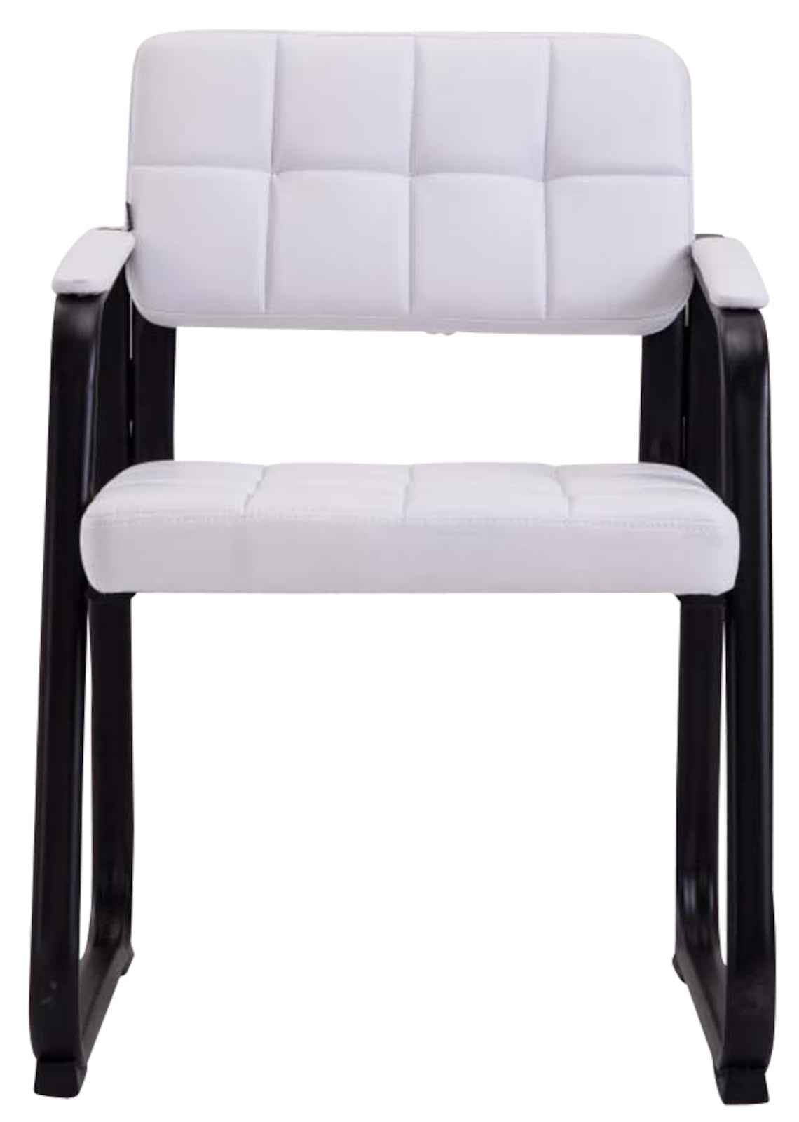Set van 2 eetkamerstoelen Canada B Kunstleer wit weiß