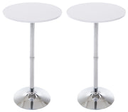 Set van 2 statafels rond Ø 60 cm wit weiß